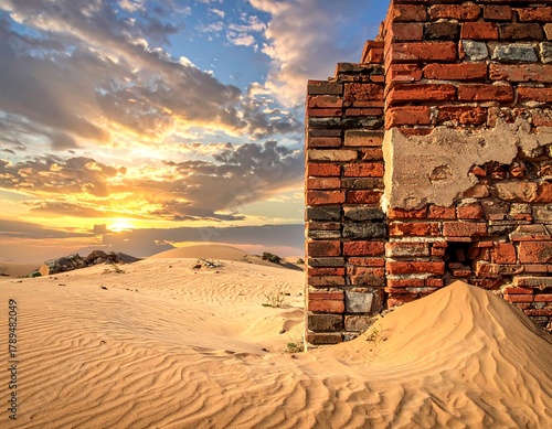 Fototapeta Naklejka Na Ścianę i Meble -  sunset in the desert