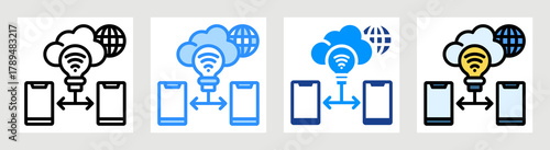 Smart Connectivity Icon Collection Set Multiple Style