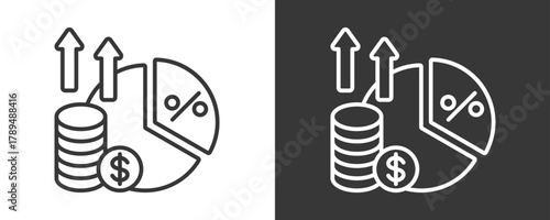Margin Icon Set Vector Collection Isolated In Black And White