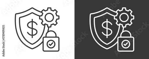 Solvency Icon Set Vector Collection Isolated In Black And White