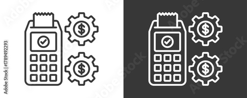 Transaction Icon Set Vector Collection Isolated In Black And White