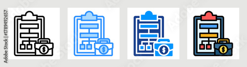 Business Scenario Icon Collection Set Multiple Style