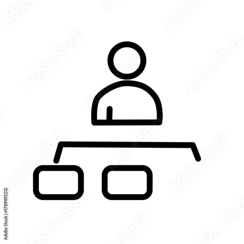 Teamwork and management line icons collection. Vector illustration