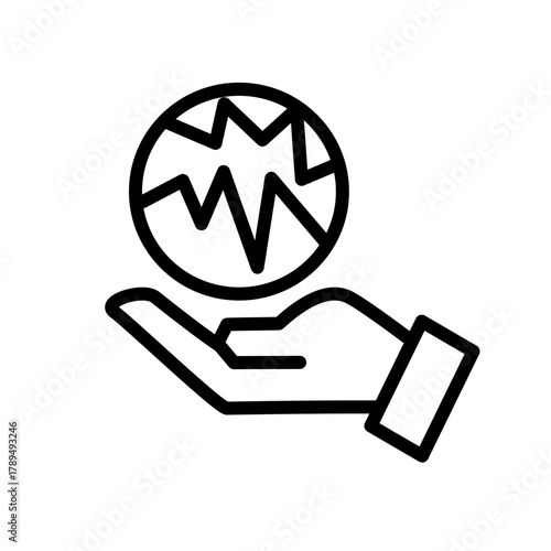 Teamwork and management line icons collection. Vector illustration