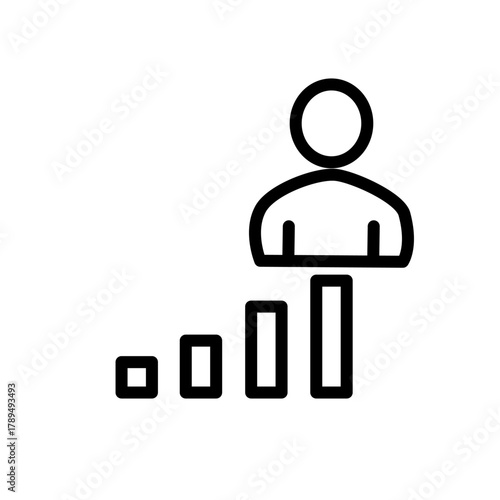 Teamwork and management line icons collection. Vector illustration