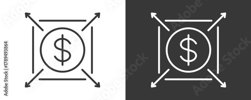 Cost Icon Set Vector Collection Isolated In Black And White