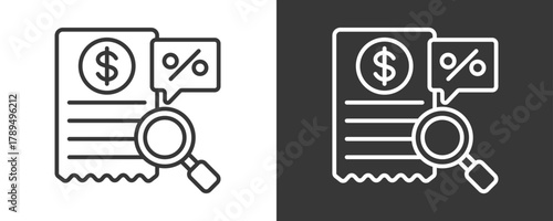 Expense Icon Set Vector Collection Isolated In Black And White