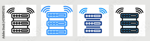 Smart Server Icon Collection Set Multiple Style