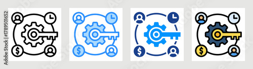 Key Resource Icon Collection Set Multiple Style