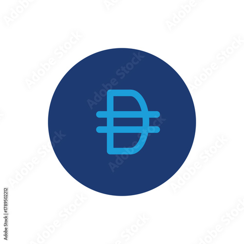 dinar money currency colored icon vector design good for web or mobile app