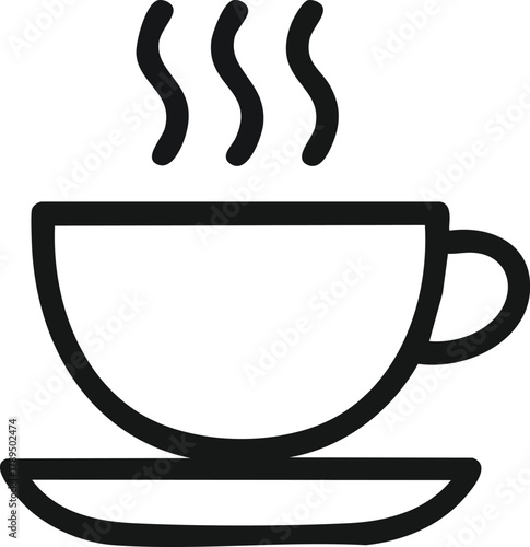 coffee cup icon with heart steam vector illustration