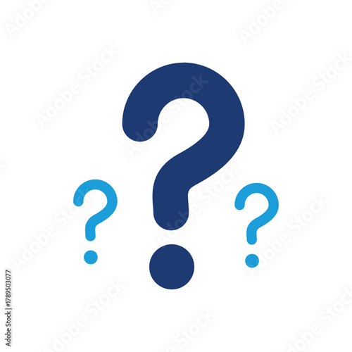 Cuadro en lienzo question mark colored icon vector design good for web or mobile app