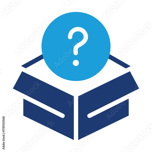 Mystery box or random loot box colored icon vector design good for web or mobile app