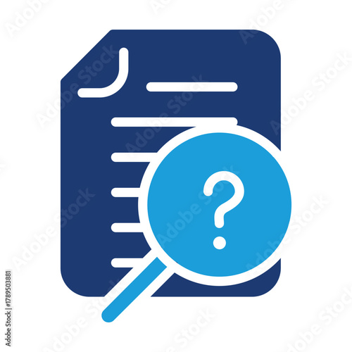 suspicious document colored icon vector design good for web or mobile app