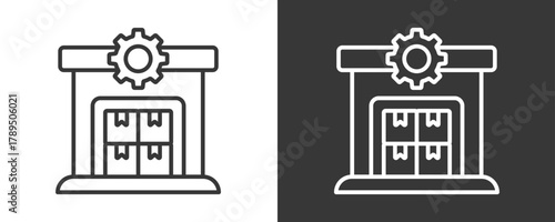Inventory Icon Set Vector Collection Isolated In Black And White