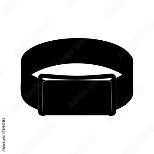 Silhouette of a belt