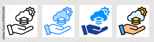Paas Icon Collection Set Multiple Style