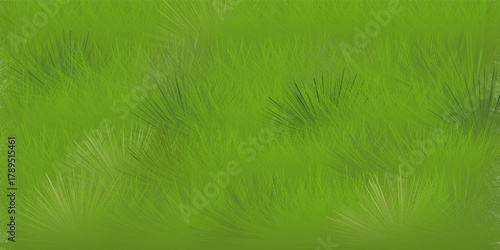 Green grass isolated flat design graphic illustrated on white background. Grass bushes side view object template. EPS10, website