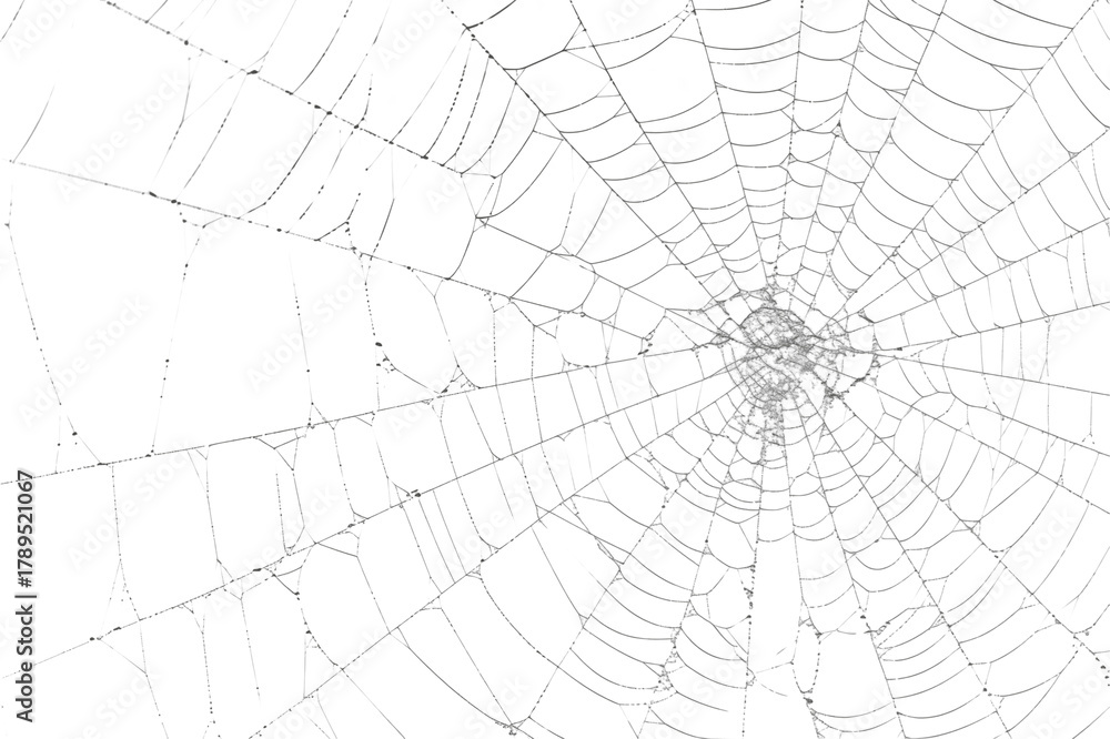 Obraz premium Spiderweb with intricate design, creating a delicate pattern