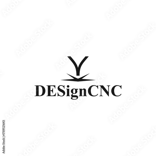 CNC machine illustration logo design, abstract, laser beam sparks, laser cutting, metalworking, element, machining, computer, stainless, modern, industrial, engineering, symbol, sign, laser, cutting