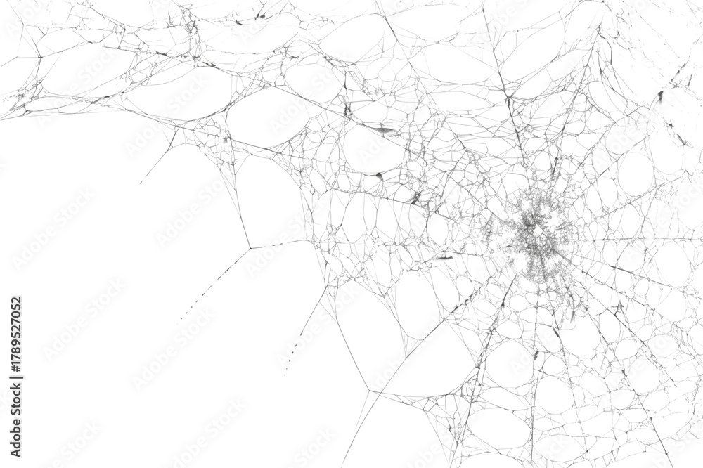 Obraz premium Spiderweb, a delicate and intricate natural structure