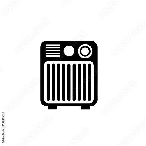 Portable Room Heater Vector Design