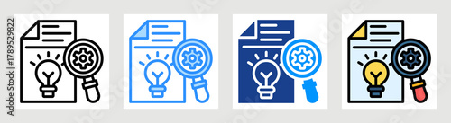 Research And Development Icon Collection Set Multiple Style