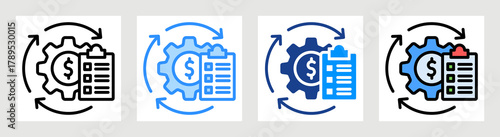 Business Continuity Plan Icon Collection Set Multiple Style
