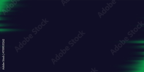 creative simple wave halftone green and blue color pattern gradient. vector