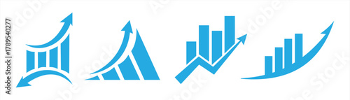 sales revenue graphic logo in the business sector