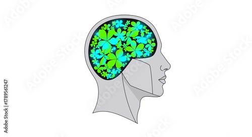 Unlock your mind's potential with vibrant floral thoughts, embrace fresh ideas and innovative thinking for a blossoming future in mental well-being.