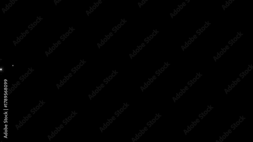 White glowing stars sparkle blinking retro vector dots twinkling starry night sky looping animation doodle glitter trail magic dust shimmer particle on black background