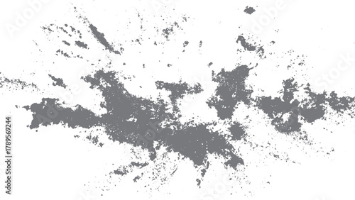 Vector Illustration. Black isolated on white background.  Rustic grunge vector texture with grain and stains. 