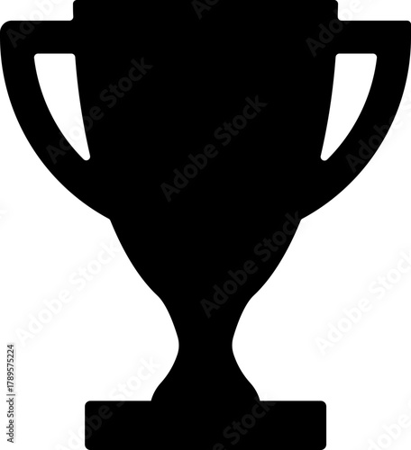 Black Trophy Award Cup Icon