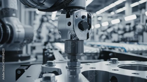 Precision Manufacturing Process Using Advanced Machinery.