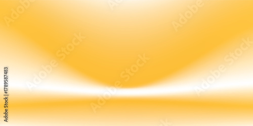 Yellow studio background with white light shadows. Limbo background for product presentations.