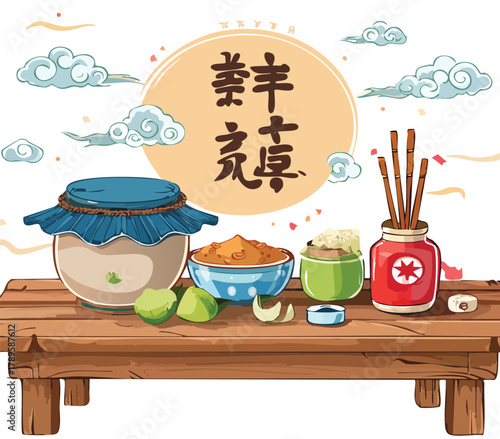 Delightful fruit preserves and treats evoke nostalgic charm, perfect for adding a touch of whimsical flair to your designs and celebrating simple pleasures