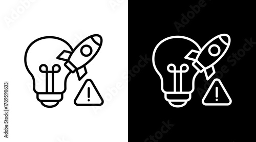 Entrepreneur  White Icon Set Design