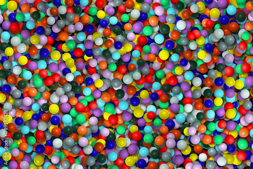 Vibrant Color Sphere Chaos