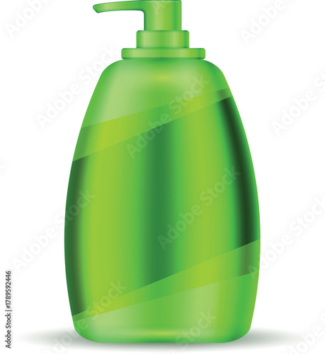 green plastic bottle