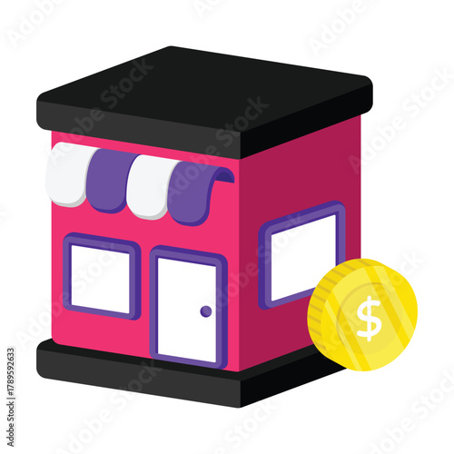 Modern shop concept with sale and offers Vector Icons
