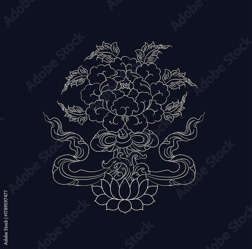 Tashi Tapgay, Tashi Zegay, Tibetan Illustration design, Tibetan Auspicious symbol
