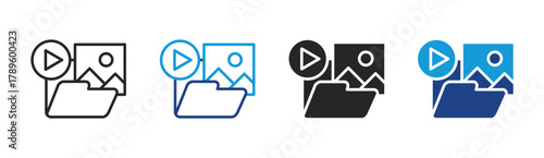 Green Science icon set multiple style collection