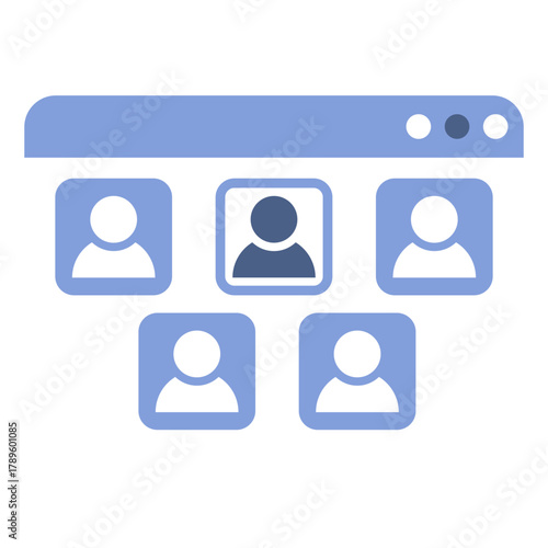 illustration of a Zoom meeting 