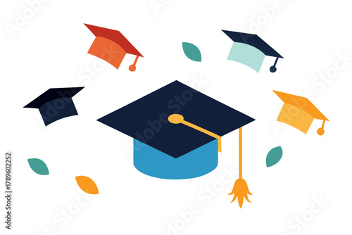 graduation cap vector