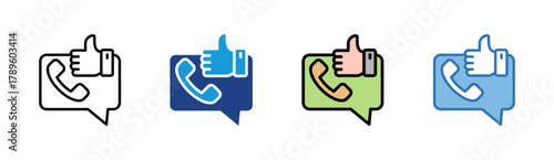 Support icon set multiple style collection