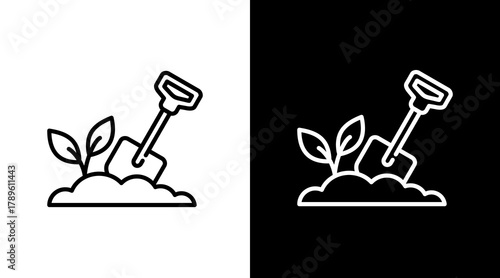Soil Conditions  White Icon Set Design