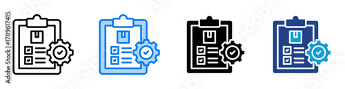 Compliance icon set multiple style collection