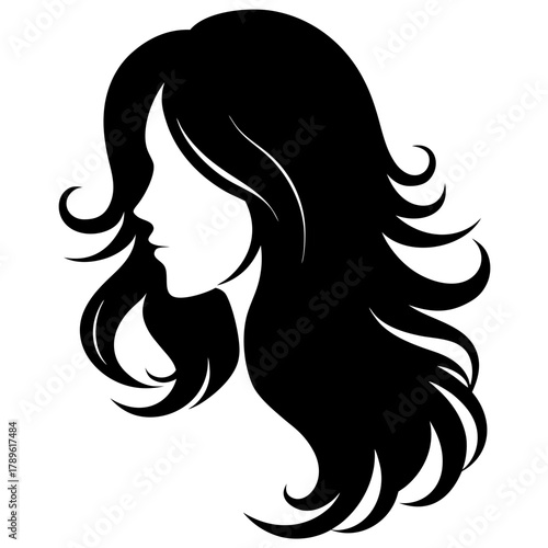 woman with long hair