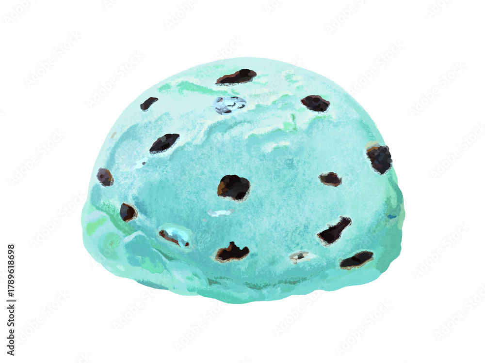 Fototapeta premium チョコチップアイス(チョコミント)